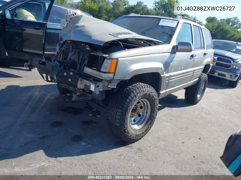 1998 Jeep Grand Cherokee Limited 5.9L VIN: 01J4GZ88ZXWC26727 Lot: 40251263