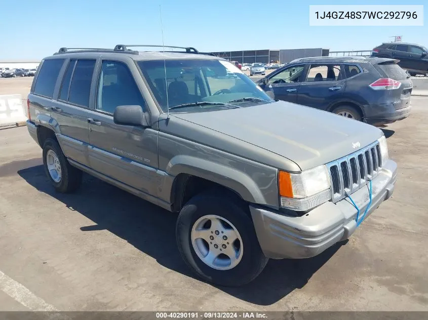 1998 Jeep Grand Cherokee Laredo VIN: 1J4GZ48S7WC292796 Lot: 40290191