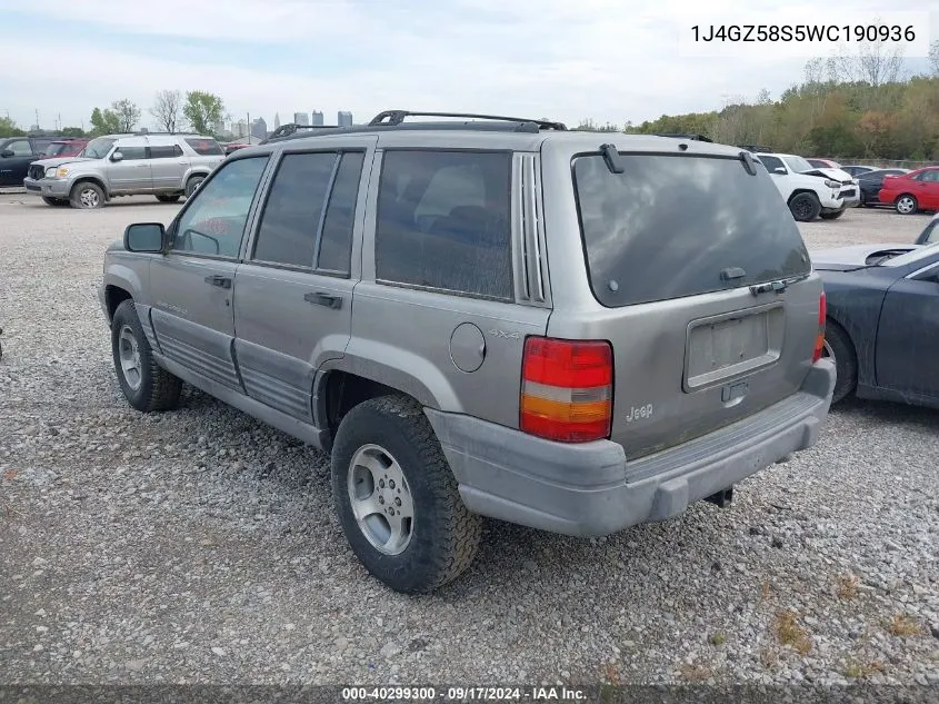 1J4GZ58S5WC190936 1998 Jeep Grand Cherokee Laredo