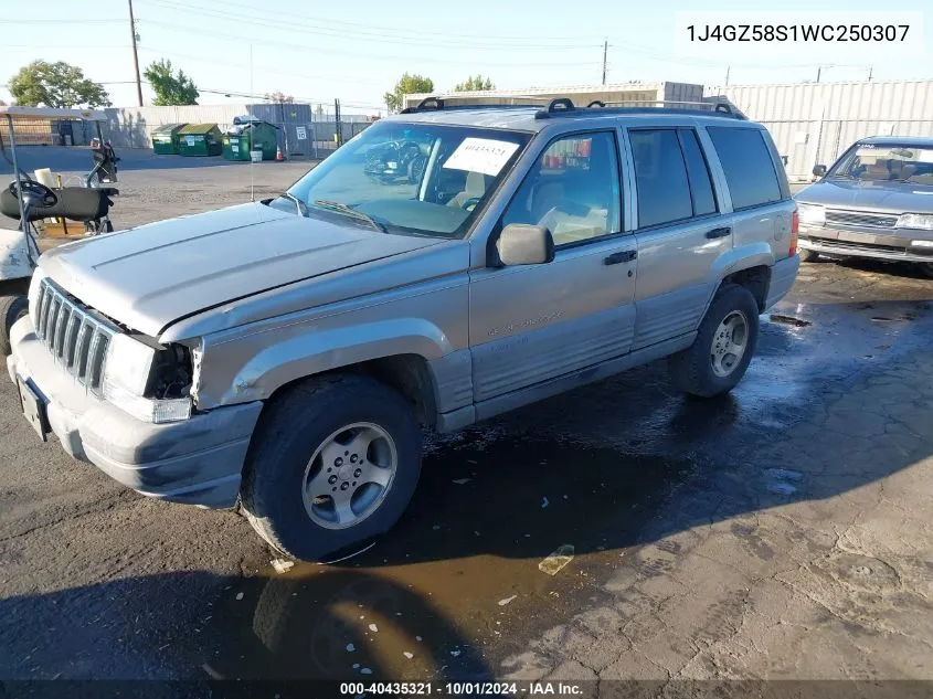 1998 Jeep Grand Cherokee Laredo VIN: 1J4GZ58S1WC250307 Lot: 40435321