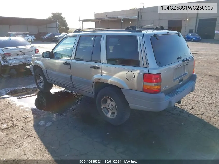 1998 Jeep Grand Cherokee Laredo VIN: 1J4GZ58S1WC250307 Lot: 40435321