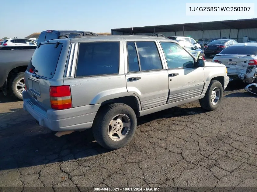 1998 Jeep Grand Cherokee Laredo VIN: 1J4GZ58S1WC250307 Lot: 40435321