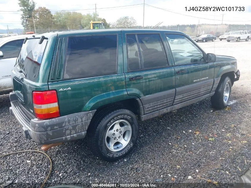 1998 Jeep Grand Cherokee Laredo VIN: 1J4GZ58Y2WC101733 Lot: 40466081