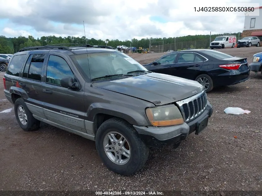 1999 Jeep Grand Cherokee Laredo VIN: 1J4G258S0XC650350 Lot: 40342385