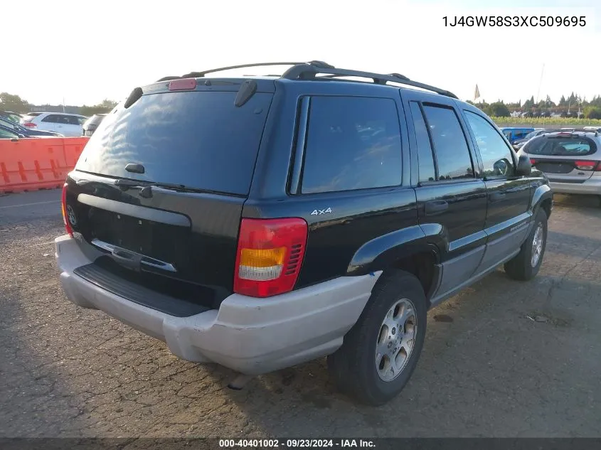 1999 Jeep Grand Cherokee Laredo VIN: 1J4GW58S3XC509695 Lot: 40401002