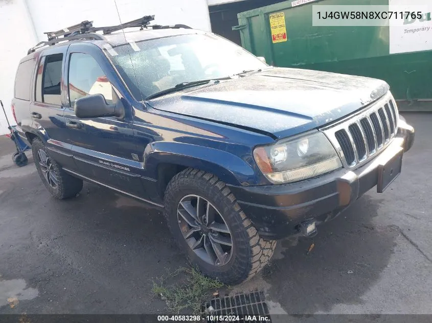 1999 Jeep Grand Cherokee Laredo VIN: 1J4GW58N8XC711765 Lot: 40583298