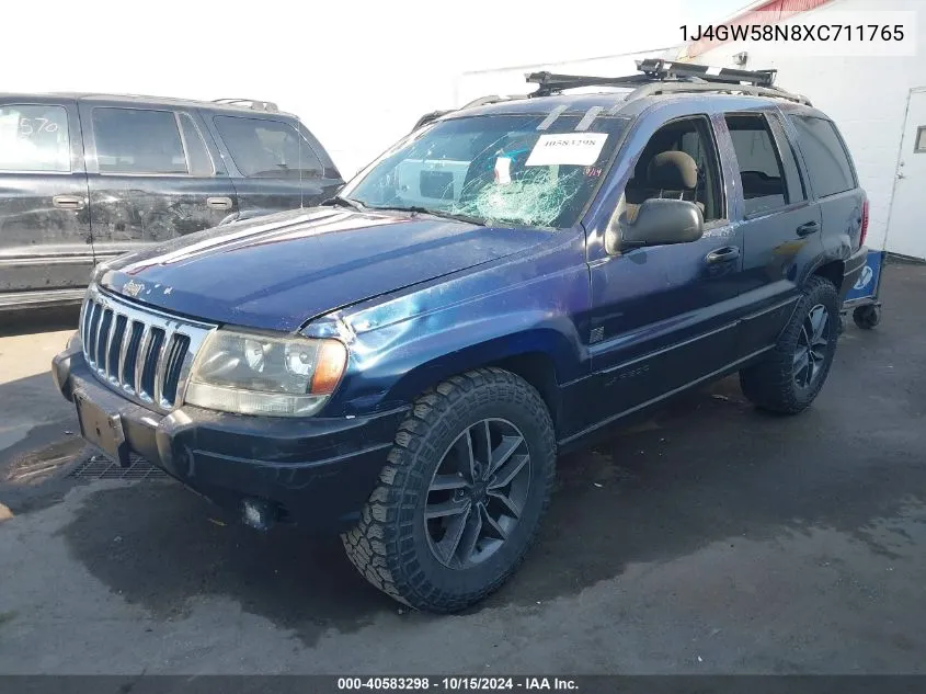 1999 Jeep Grand Cherokee Laredo VIN: 1J4GW58N8XC711765 Lot: 40583298