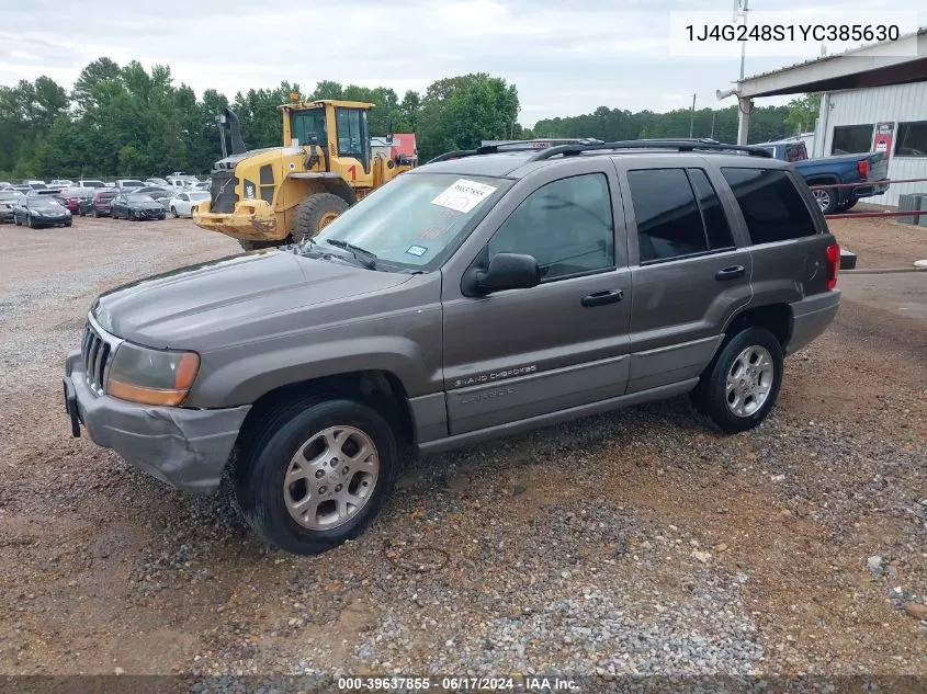 2000 Jeep Grand Cherokee Laredo VIN: 1J4G248S1YC385630 Lot: 39637855