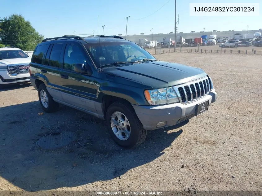 2000 Jeep Grand Cherokee Laredo VIN: 1J4G248S2YC301234 Lot: 39638077