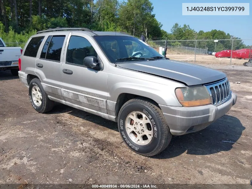 2000 Jeep Grand Cherokee Laredo VIN: 1J4G248S1YC399799 Lot: 40049934