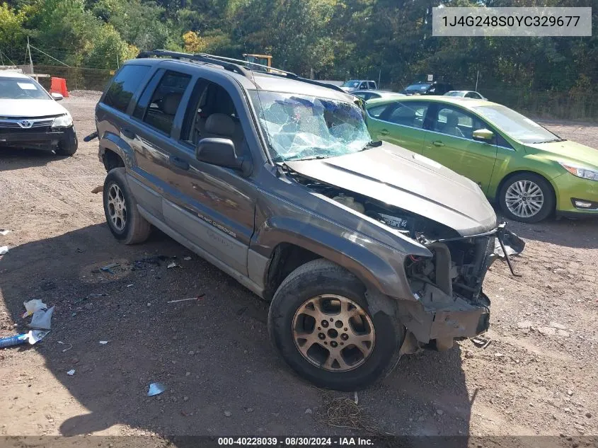 2000 Jeep Grand Cherokee Laredo VIN: 1J4G248S0YC329677 Lot: 40228039