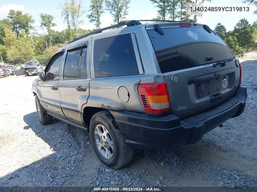 2000 Jeep Grand Cherokee Laredo VIN: 1J4G248S9YC319813 Lot: 40410300