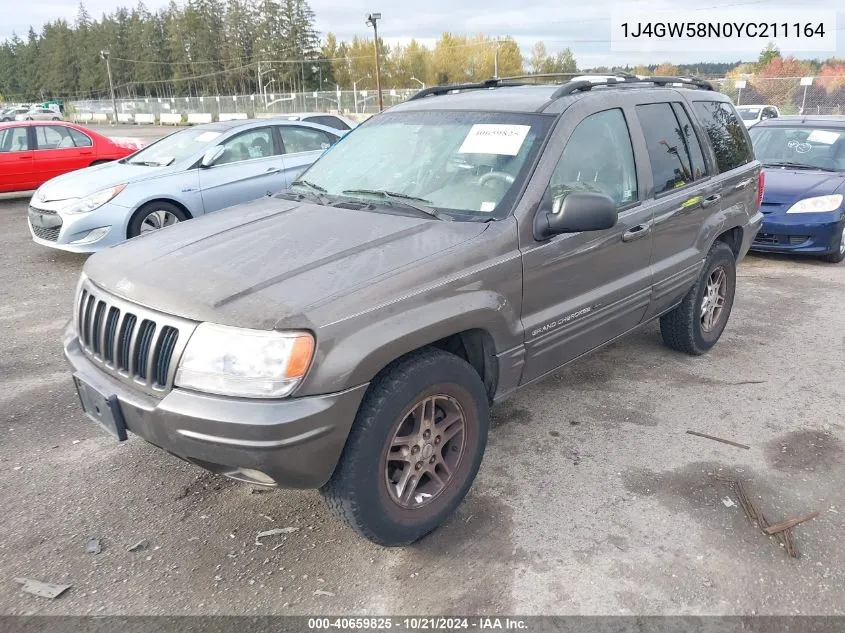 1J4GW58N0YC211164 2000 Jeep Grand Cherokee Limited