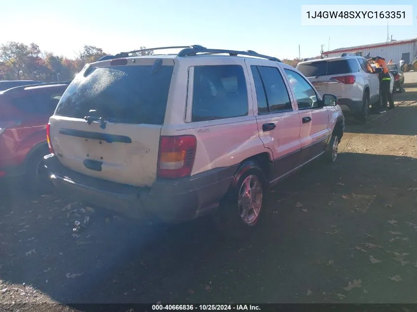 2000 Jeep Grand Cherokee Laredo VIN: 1J4GW48SXYC163351 Lot: 40666836