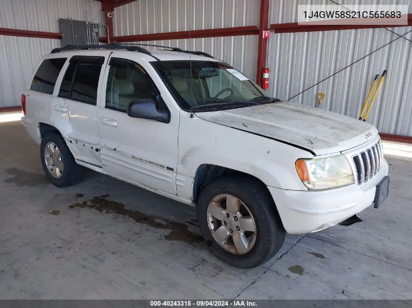 1J4GW58S21C565683 2001 Jeep Grand Cherokee Limited