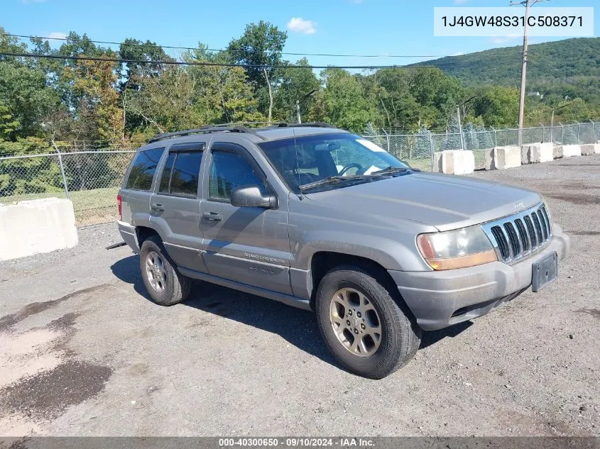 1J4GW48S31C508371 2001 Jeep Grand Cherokee Laredo