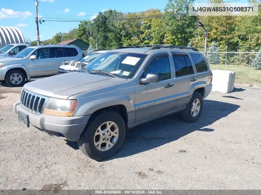 2001 Jeep Grand Cherokee Laredo VIN: 1J4GW48S31C508371 Lot: 40300650