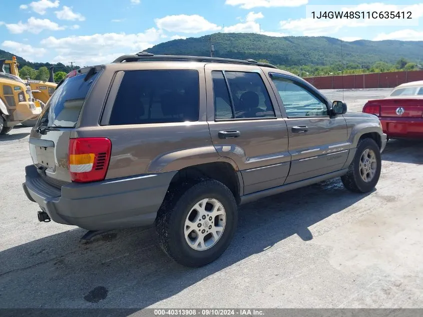 2001 Jeep Grand Cherokee Laredo VIN: 1J4GW48S11C635412 Lot: 40313908