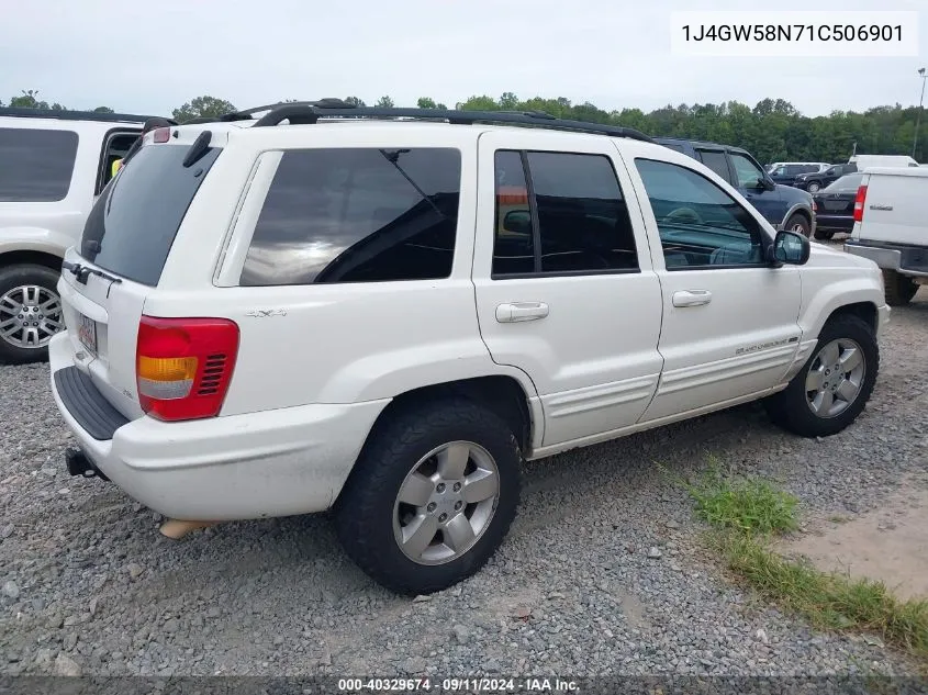 2001 Jeep Grand Cherokee Limited VIN: 1J4GW58N71C506901 Lot: 40329674