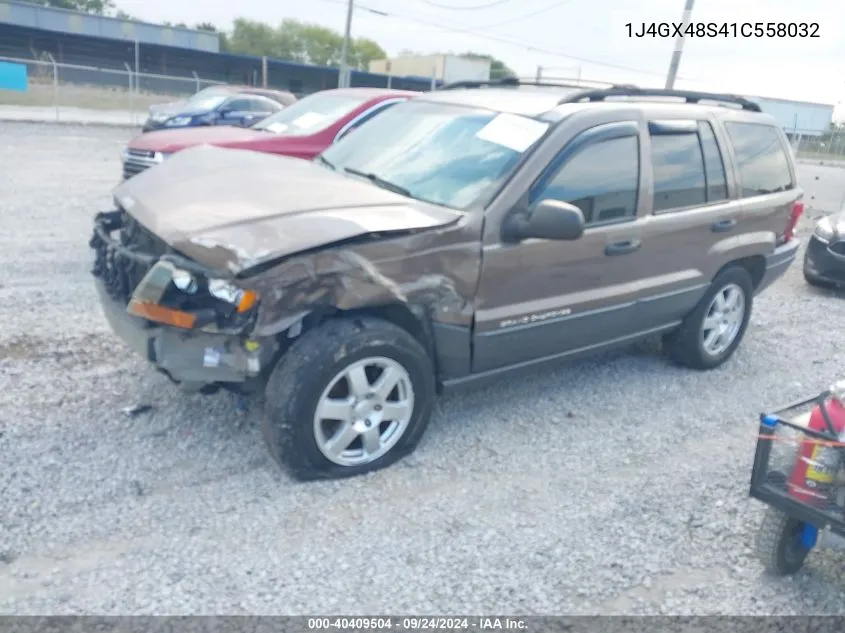 1J4GX48S41C558032 2001 Jeep Grand Cherokee Laredo