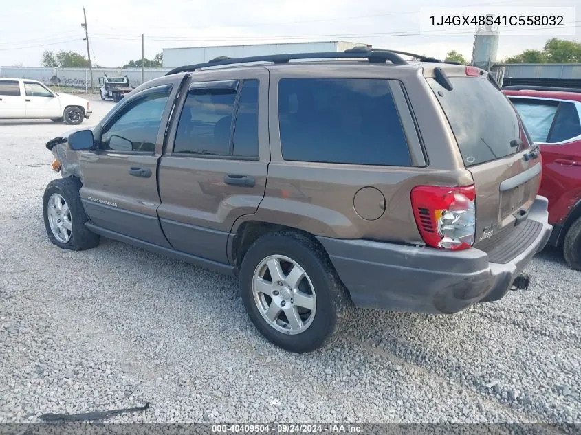 1J4GX48S41C558032 2001 Jeep Grand Cherokee Laredo