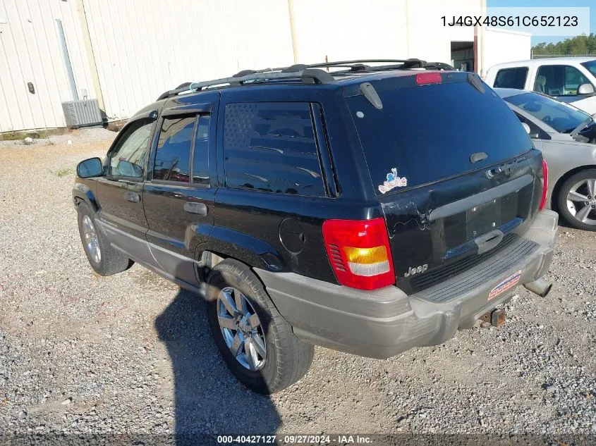 1J4GX48S61C652123 2001 Jeep Grand Cherokee Laredo