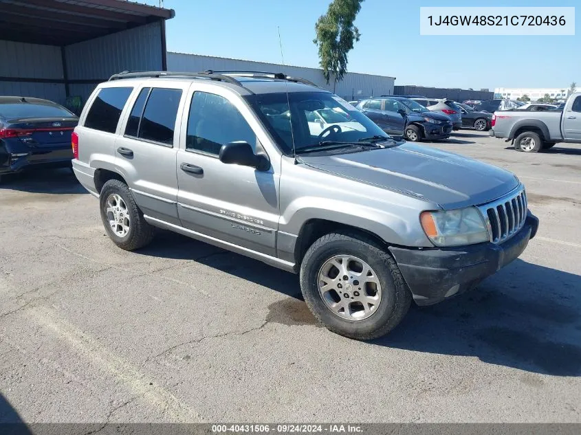 1J4GW48S21C720436 2001 Jeep Grand Cherokee Laredo