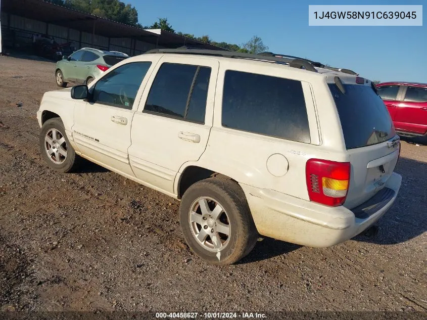 2001 Jeep Grand Cherokee Limited VIN: 1J4GW58N91C639045 Lot: 40458627