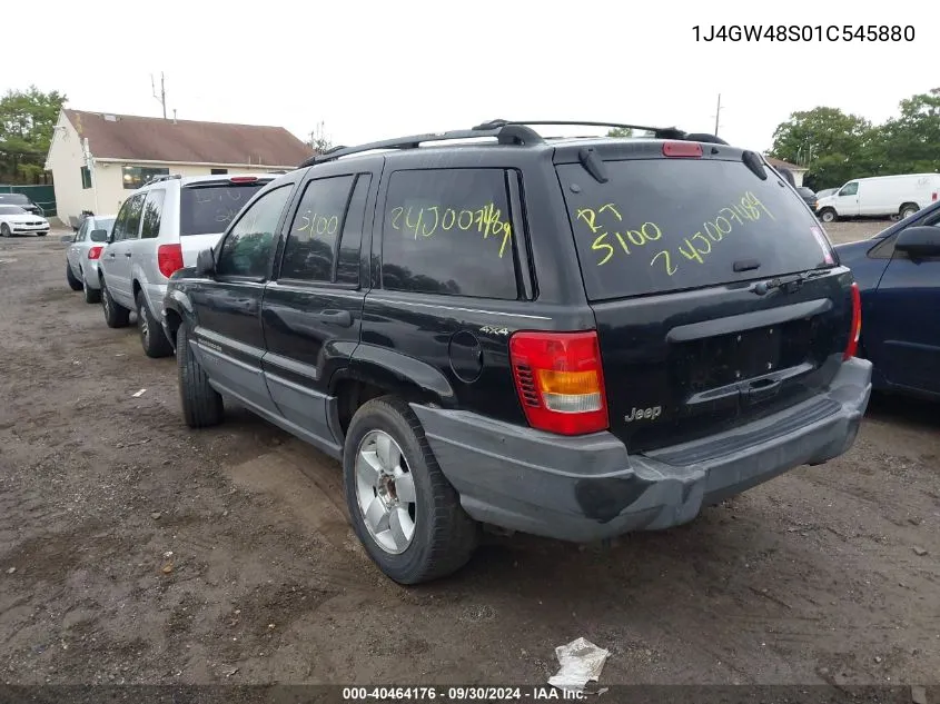 1J4GW48S01C545880 2001 Jeep Grand Cherokee Laredo