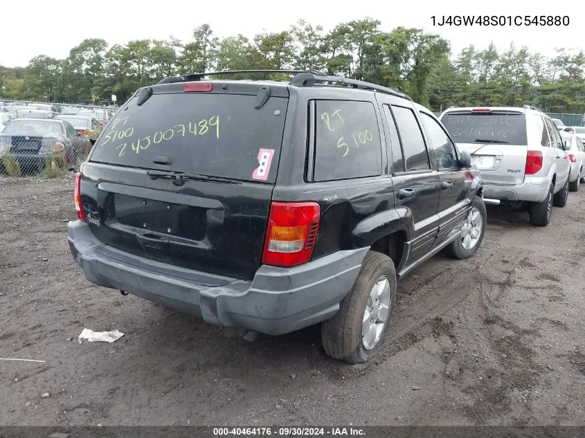 1J4GW48S01C545880 2001 Jeep Grand Cherokee Laredo