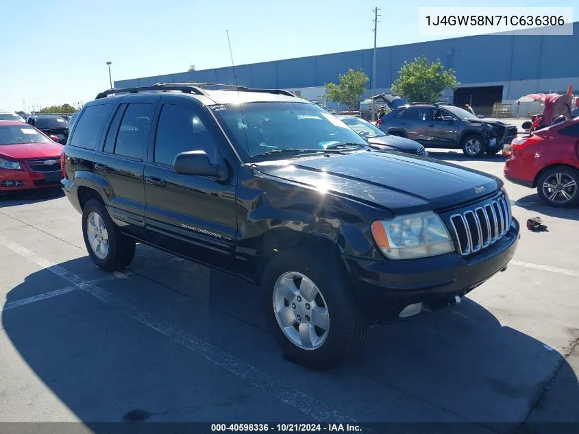 2001 Jeep Grand Cherokee Limited VIN: 1J4GW58N71C636306 Lot: 40598336