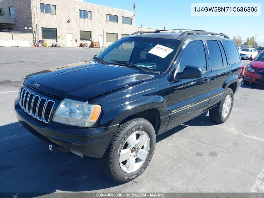 2001 Jeep Grand Cherokee Limited VIN: 1J4GW58N71C636306 Lot: 40598336