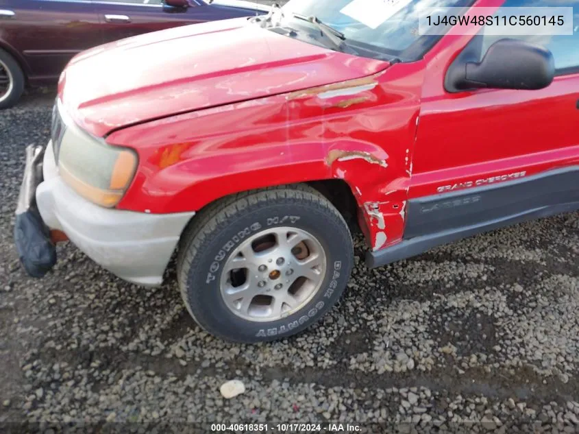 2001 Jeep Grand Cherokee Laredo VIN: 1J4GW48S11C560145 Lot: 40618351