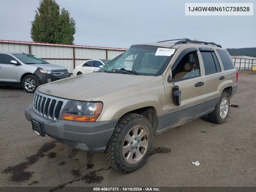 1J4GW48N61C738528 2001 Jeep Grand Cherokee Laredo