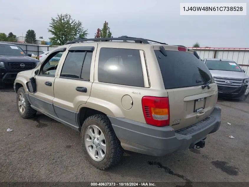 2001 Jeep Grand Cherokee Laredo VIN: 1J4GW48N61C738528 Lot: 40637373