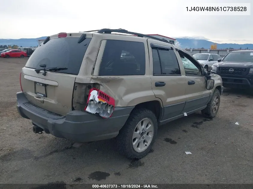 1J4GW48N61C738528 2001 Jeep Grand Cherokee Laredo