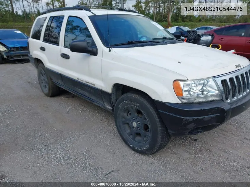 2001 Jeep Grand Cherokee Laredo VIN: 1J4GX48S31C544476 Lot: 40670630