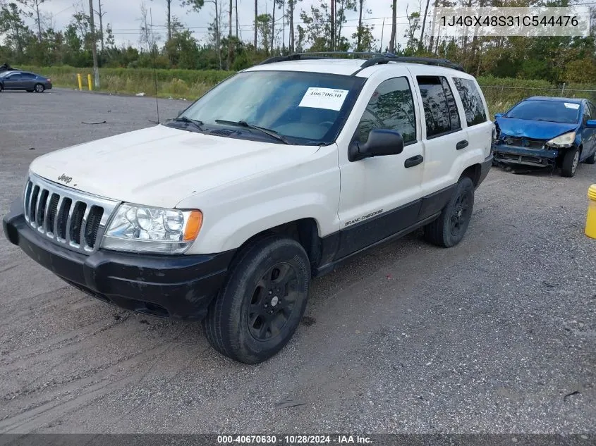 2001 Jeep Grand Cherokee Laredo VIN: 1J4GX48S31C544476 Lot: 40670630