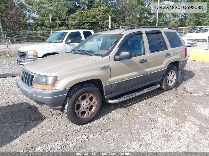 2001 Jeep Grand Cherokee Laredo VIN: 1J4GX48S01C693038 Lot: 40814187