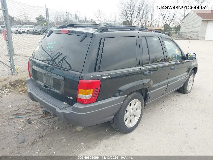 1J4GW48N91C644952 2001 Jeep Grand Cherokee Laredo