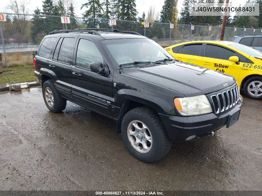 2001 Jeep Grand Cherokee Limited VIN: 1J4GW58N61C688431 Lot: 40860627