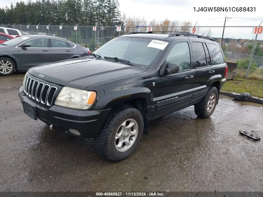 2001 Jeep Grand Cherokee Limited VIN: 1J4GW58N61C688431 Lot: 40860627