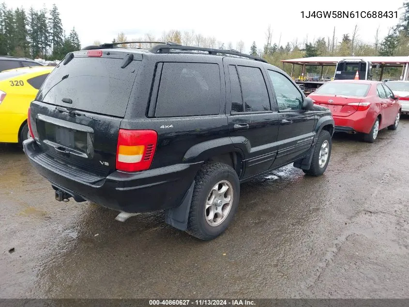 2001 Jeep Grand Cherokee Limited VIN: 1J4GW58N61C688431 Lot: 40860627