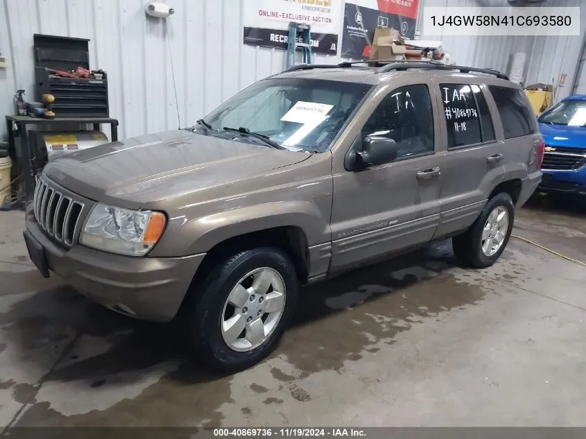 2001 Jeep Grand Cherokee Limited VIN: 1J4GW58N41C693580 Lot: 40869736