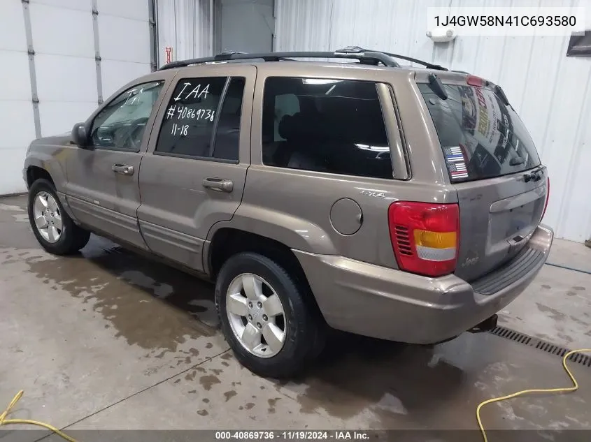 2001 Jeep Grand Cherokee Limited VIN: 1J4GW58N41C693580 Lot: 40869736