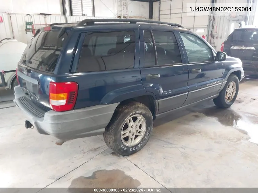 2002 Jeep Grand Cherokee Laredo VIN: 1J4GW48N02C159004 Lot: 38800363