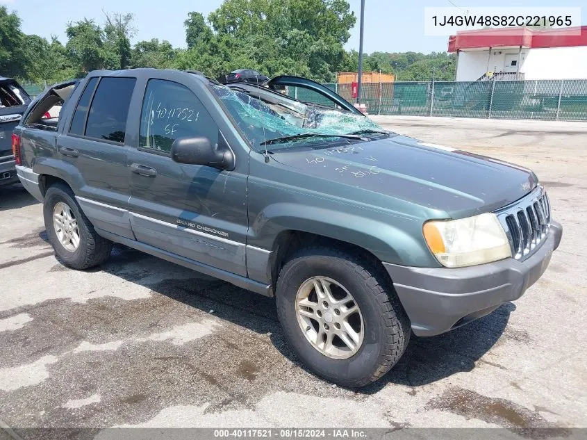 2002 Jeep Grand Cherokee Laredo VIN: 1J4GW48S82C221965 Lot: 40117521