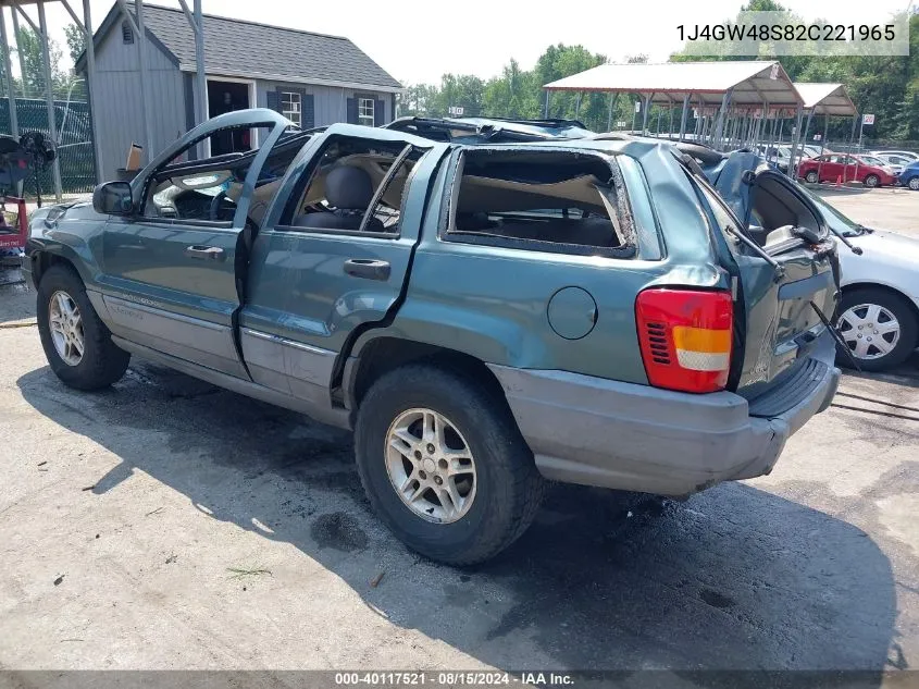 2002 Jeep Grand Cherokee Laredo VIN: 1J4GW48S82C221965 Lot: 40117521