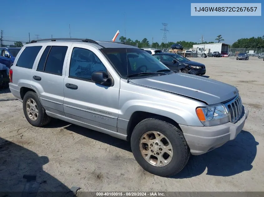 2002 Jeep Grand Cherokee Laredo VIN: 1J4GW48S72C267657 Lot: 40150015