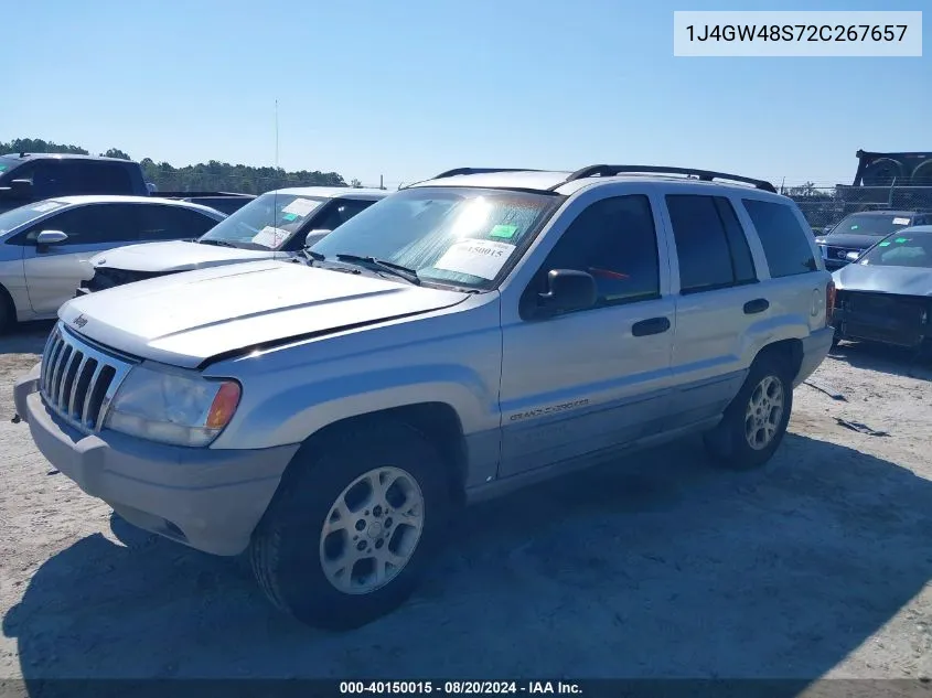 2002 Jeep Grand Cherokee Laredo VIN: 1J4GW48S72C267657 Lot: 40150015